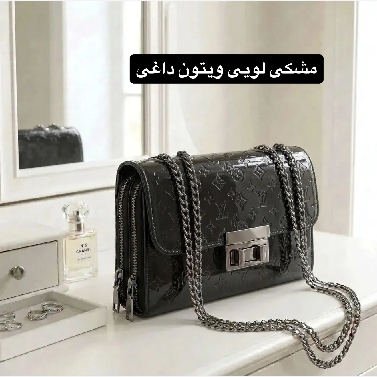 کیف پاسپورتی زنانه چرم مصنوعی بند بلند مجلسی و رسمی