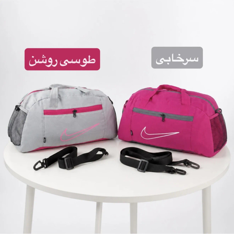 ساک ورزشی مسافرتی اسپرت پارچه ای سه بند ابعاد 40 در 25 در 15 سانتیمتر