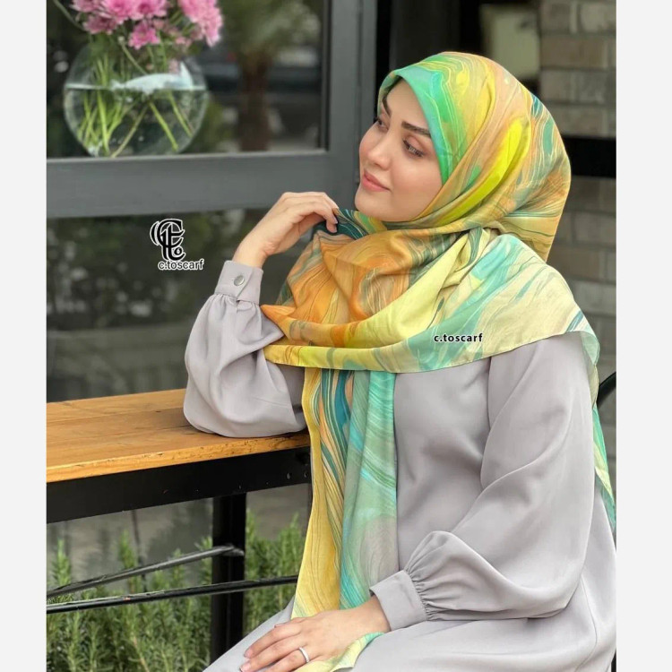 روسری طرح آلما نخ کاستوم سایز 140