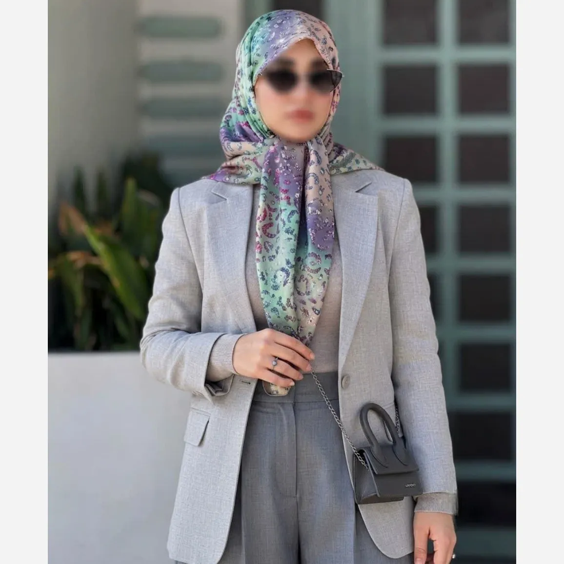 روسری نخ کاستوم قواره 140 طرح آنجل دخترانه