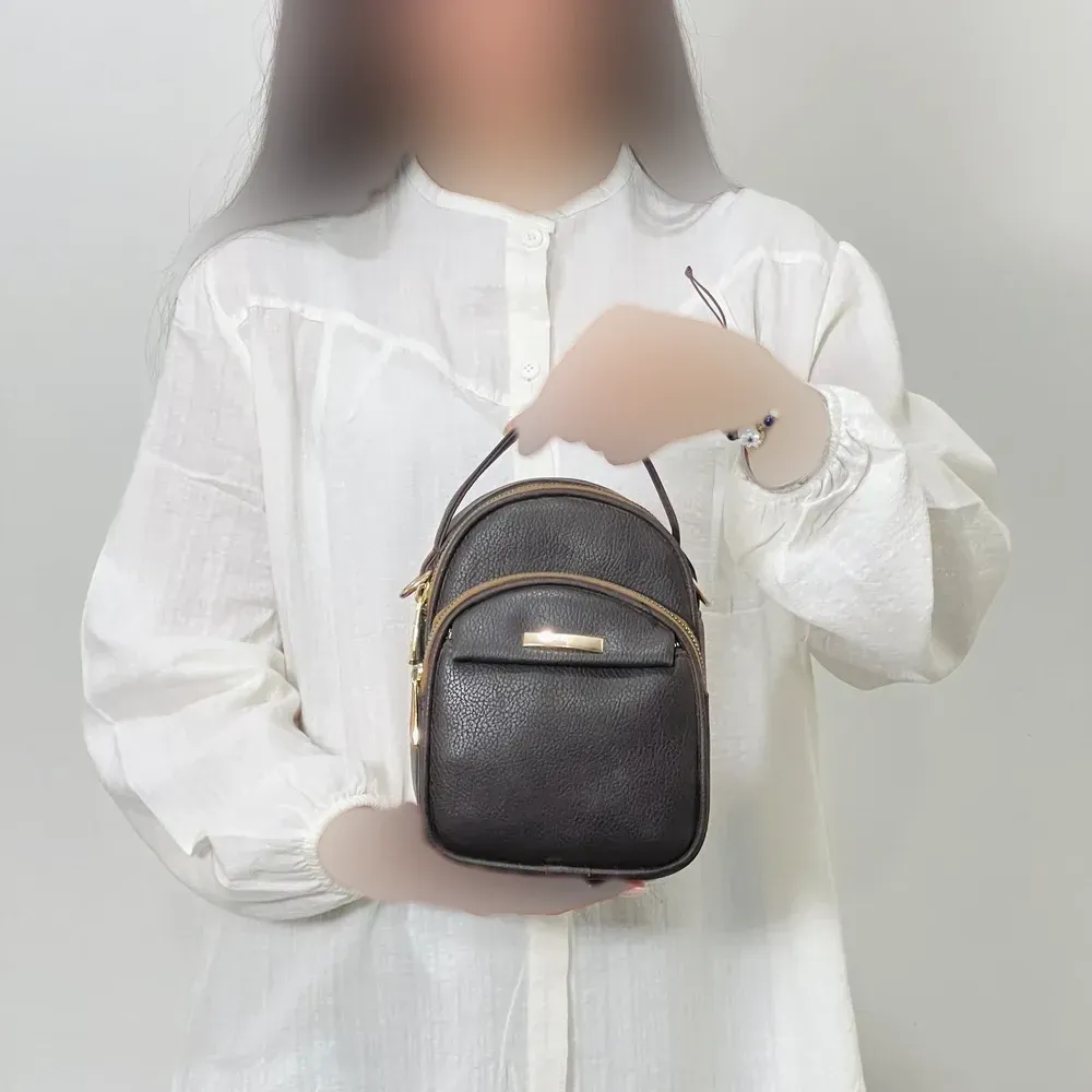 کیف ایستاده زنانه مدل 1141 بند دستی دوشی چرم شرانگ یراق ضد زنگ